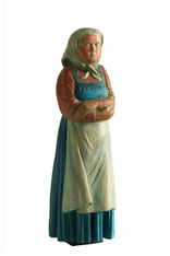 Современная фигуративная цветная деревянная скульптура