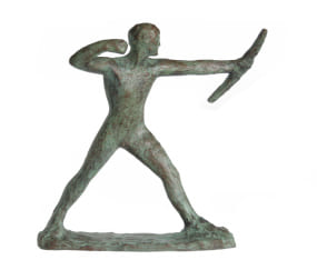 Modern figurative bronze sculpture