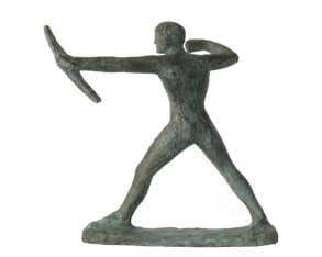 Modern figurative bronze sculpture