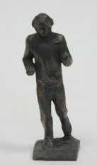 Modern figurative bronze sculpture Jogging